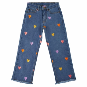 Selvedge Detailing Simple clothing THE NEW Medium Blue Dania Wide Jeans