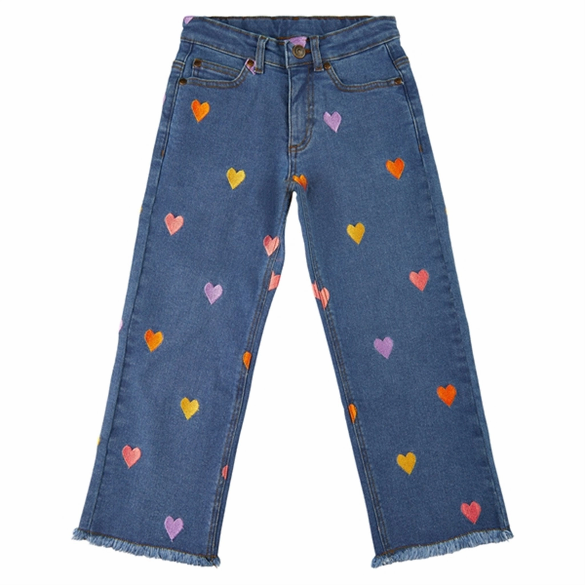 THE NEW Medium Blue Dania Wide Jeans Neutral Smooth Minimal Fading