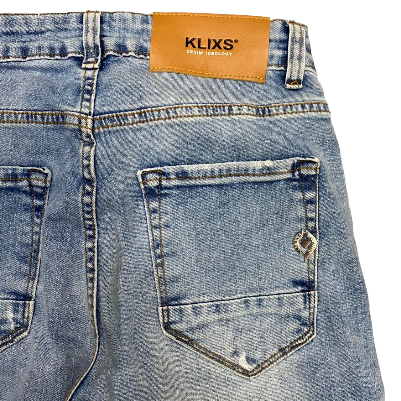Klixs pantalone jeans da uomo Mike 01154LJ blu chiaro Minimal Edge