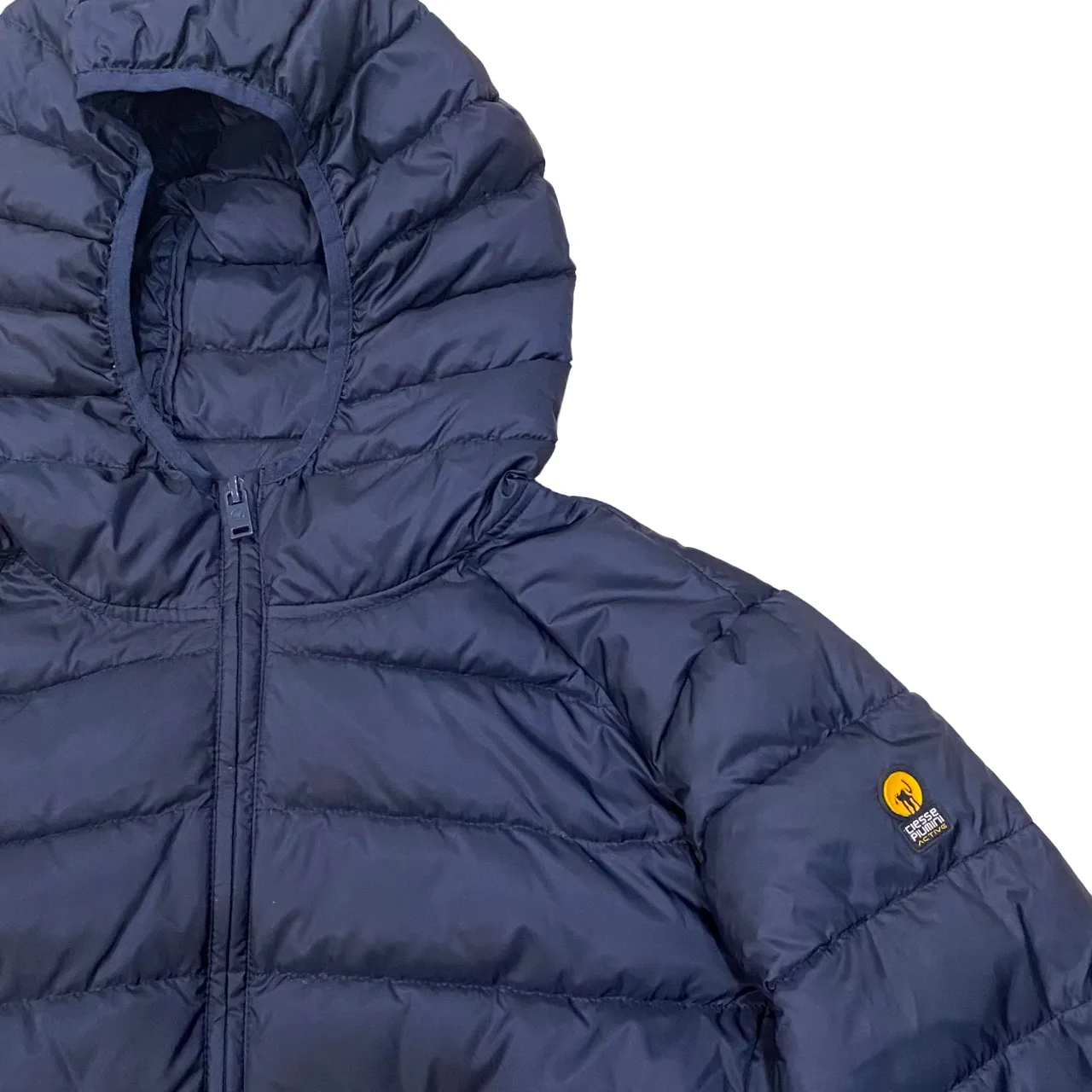 Light Function Ciesse Piumini Giacca da donna corta con cappuccio linea sfiancata Flora blu