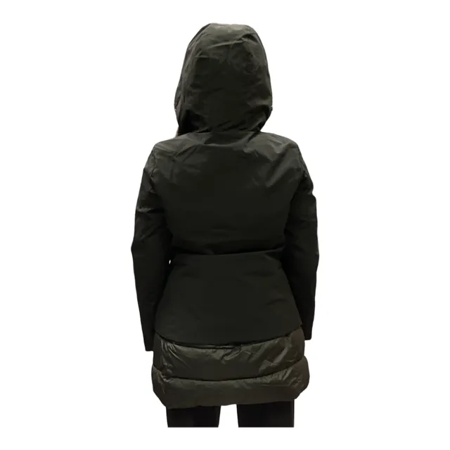 Yes Zee Cappotto da donna con inserti in pelle O086/NT00 0801 nero car countryside