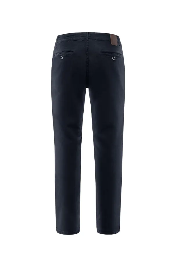 Bomboogie pantalone casual in gabardina Chino Fit PMSPYTGBW3 blu notte Pull-on style Stretch waistband