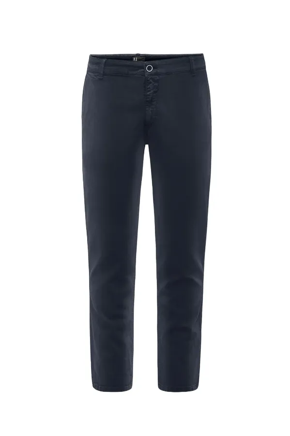 Bomboogie pantalone casual in gabardina Chino Fit PMSPYTGBW3 blu notte Layered Style