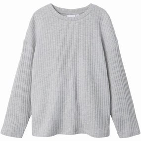 Breathable Underarm Vents Classic Design Name It Grey Melange Rikka Blouse