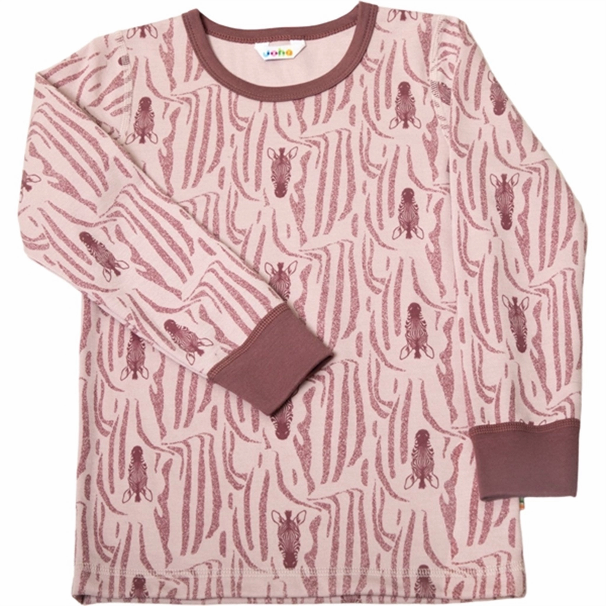 Sporty Look Joha Wool/Cotton Rose AOP Blouse