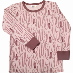 Sporty Look Joha Wool/Cotton Rose AOP Blouse