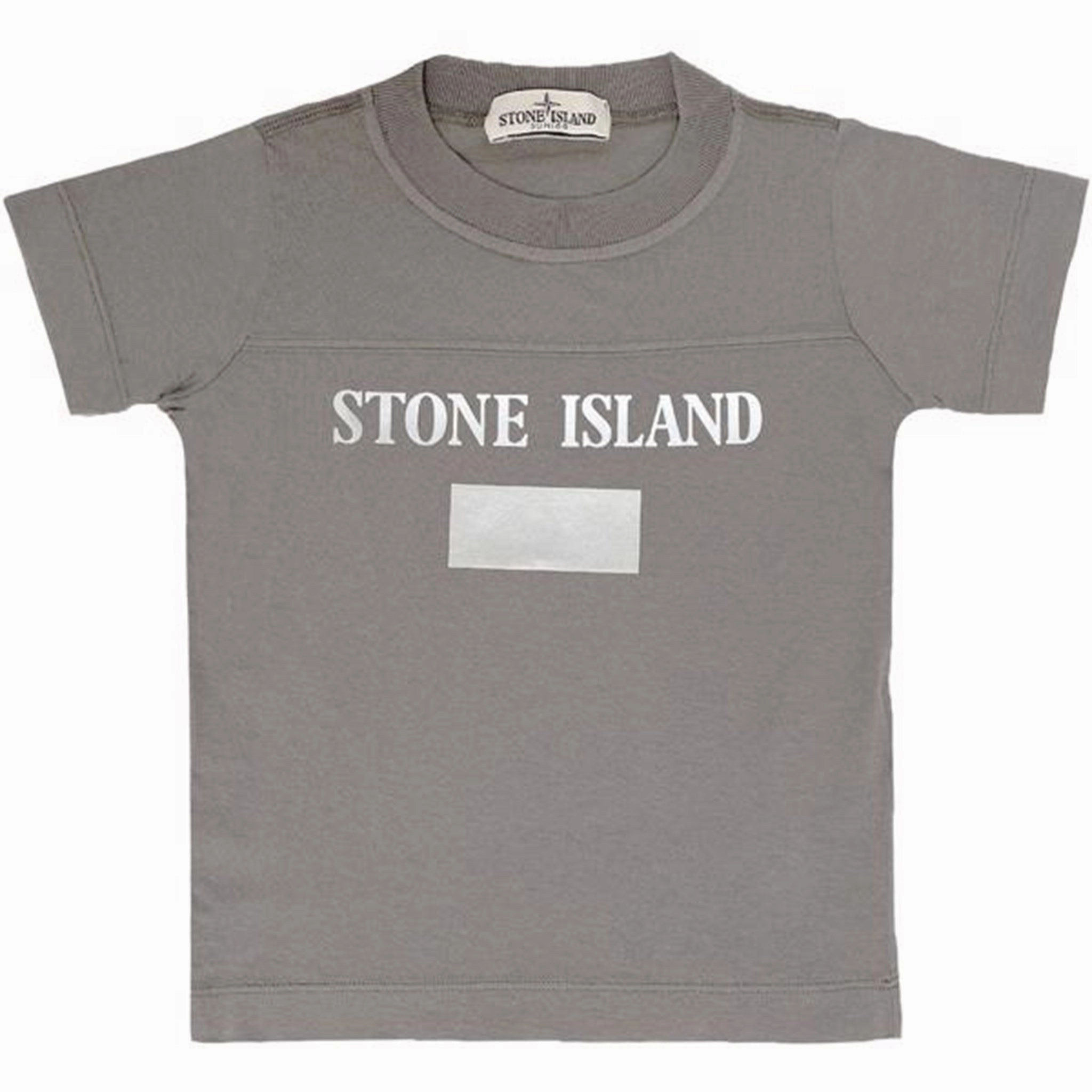 Stone Island T-shirt Print Grey/Grey Layered Shoulder Design