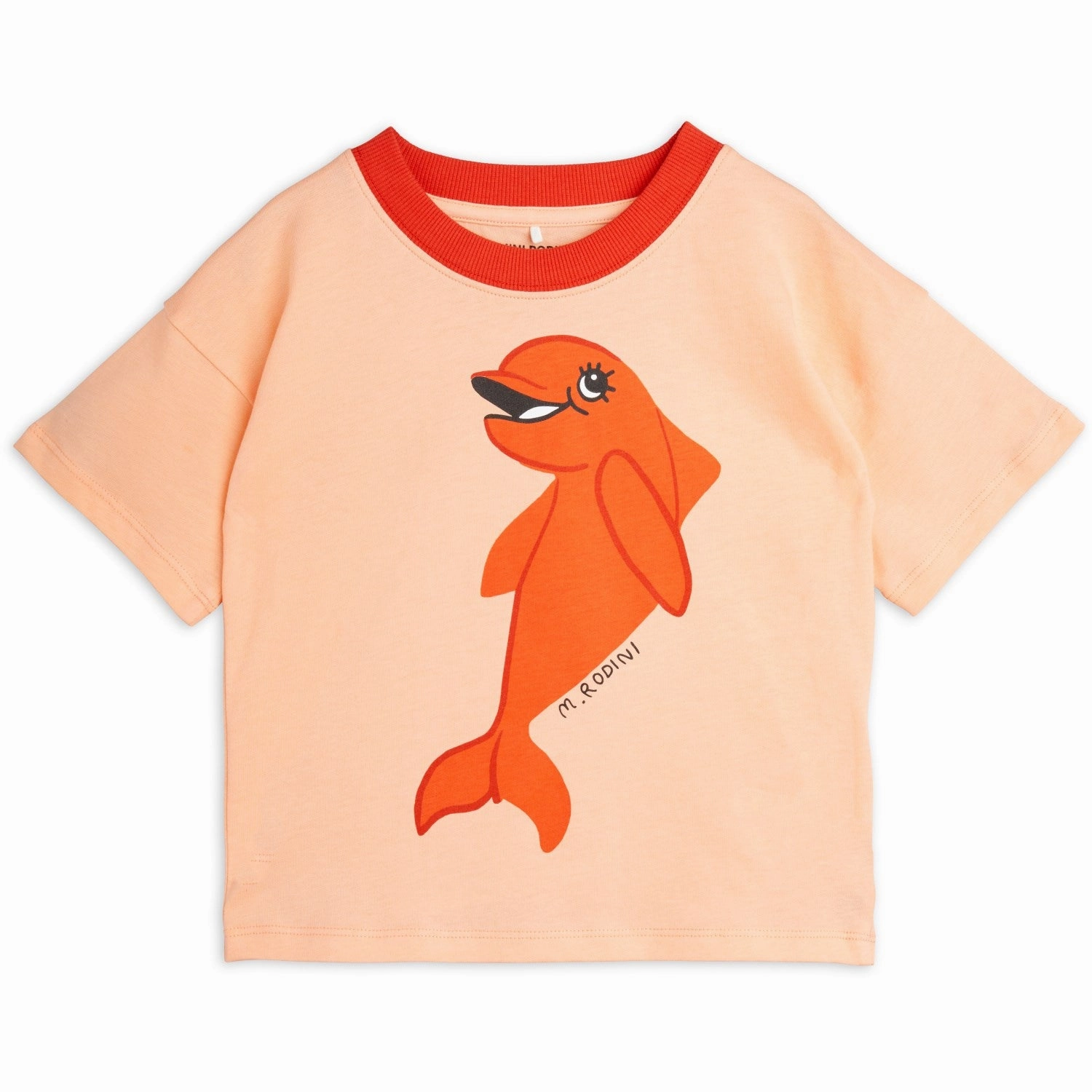 Mini Rodini Red Dolphin T-Shirt Everyday Comfort Style
