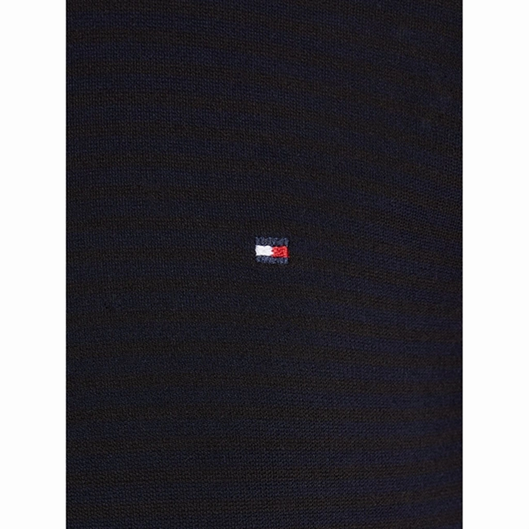 Patterned Texture Durable Material Tommy Hilfiger Stripe Mock Blouse Black / Desert Sky Stripe