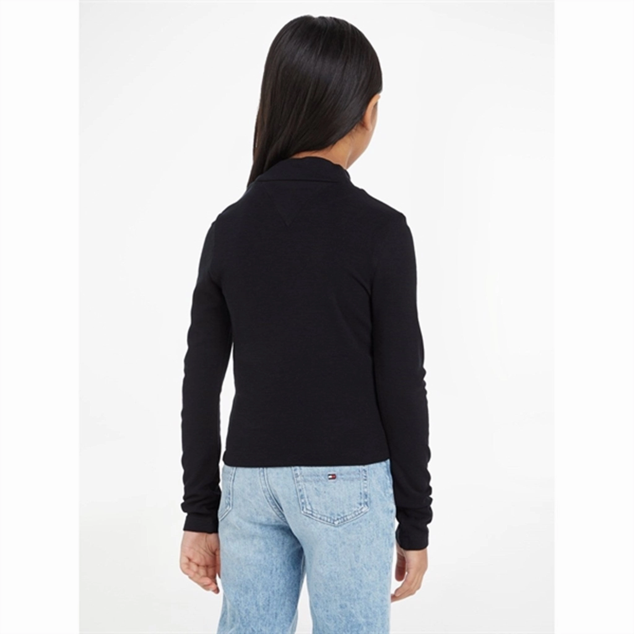 Tommy Hilfiger Stripe Mock Blouse Black / Desert Sky Stripe High-Quality Material