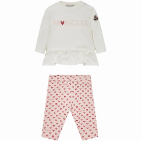 Thread Moncler Open White Knitwear Clothing Ensemble Set