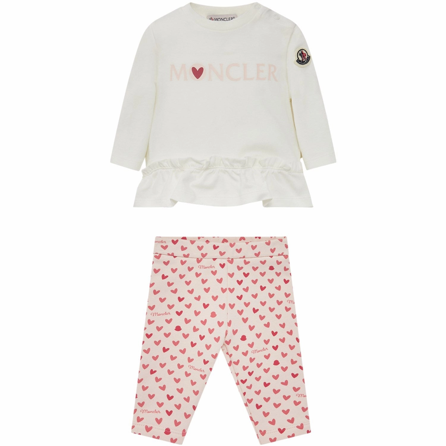 concert hall NonRestrictive Fit Moncler Open White Knitwear Clothing Ensemble Set