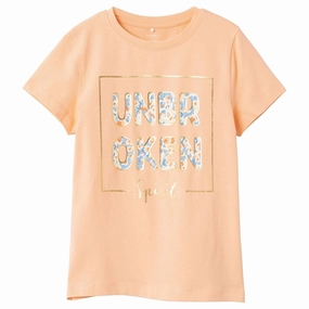 Easy Layer Name it Peach Nectar Fisilk T-Shirt