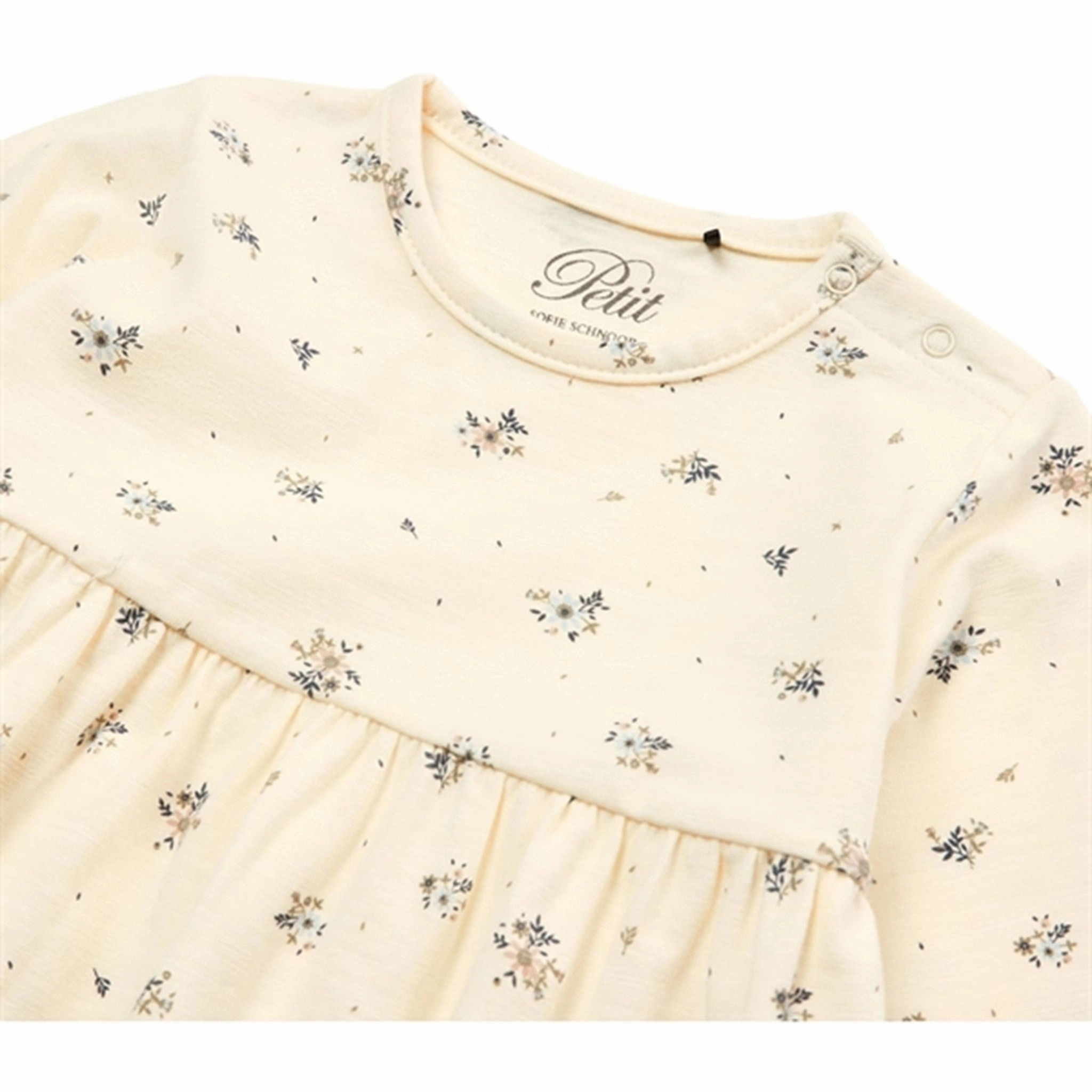 Sofie Schnoor Antique White Dress Printed-Lining Cozy Style