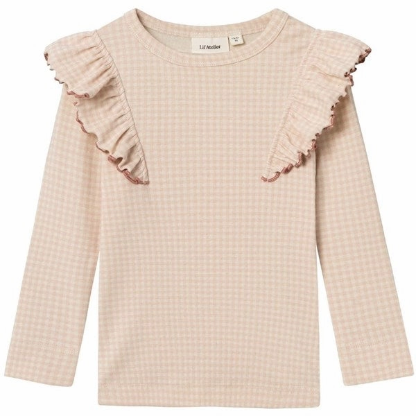 Lil'Atelier Turtledove Baya Slim Blouse Classic Color