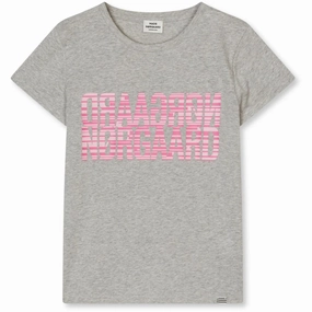 Work efficiency Relaxed Comfort Mads N?rgaard Light Grey Melange Single Organic Tuvina Tee