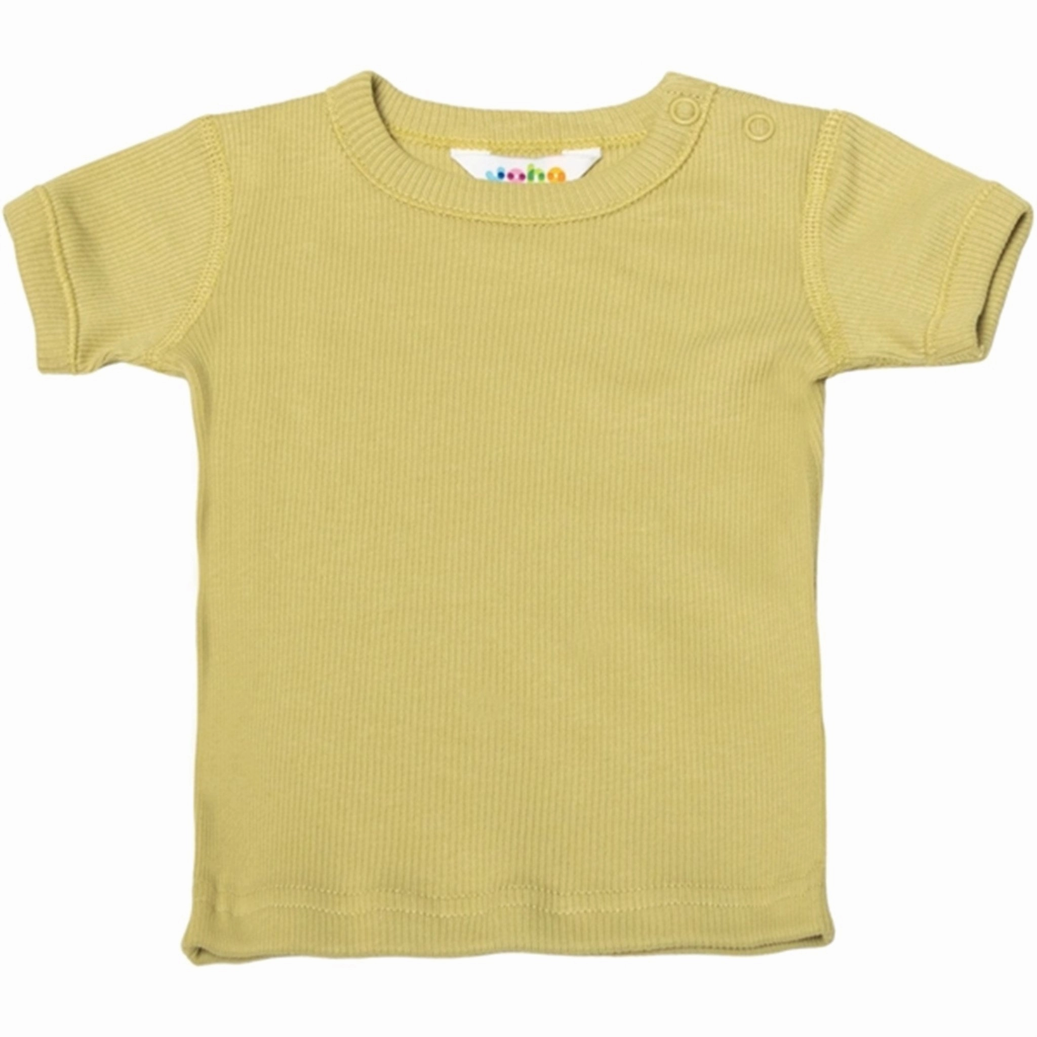 Casual Comfort Look Spandex Enhanced Elasticity Joha Cotton Light Green T-Shirt
