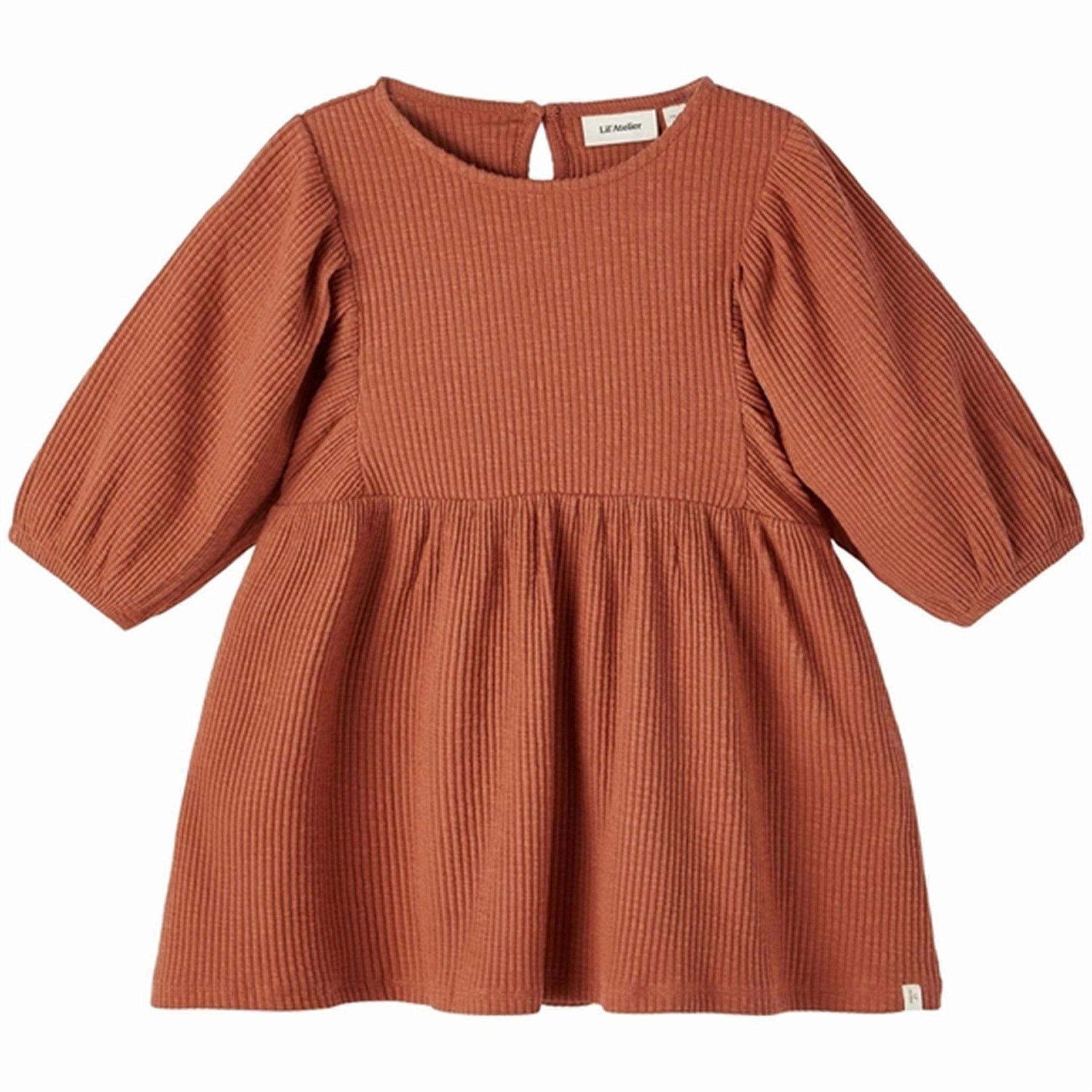 Lightweight-Lining Lil' Atelier Baked Clay Raja 3/4 Sleeved Loose Dress