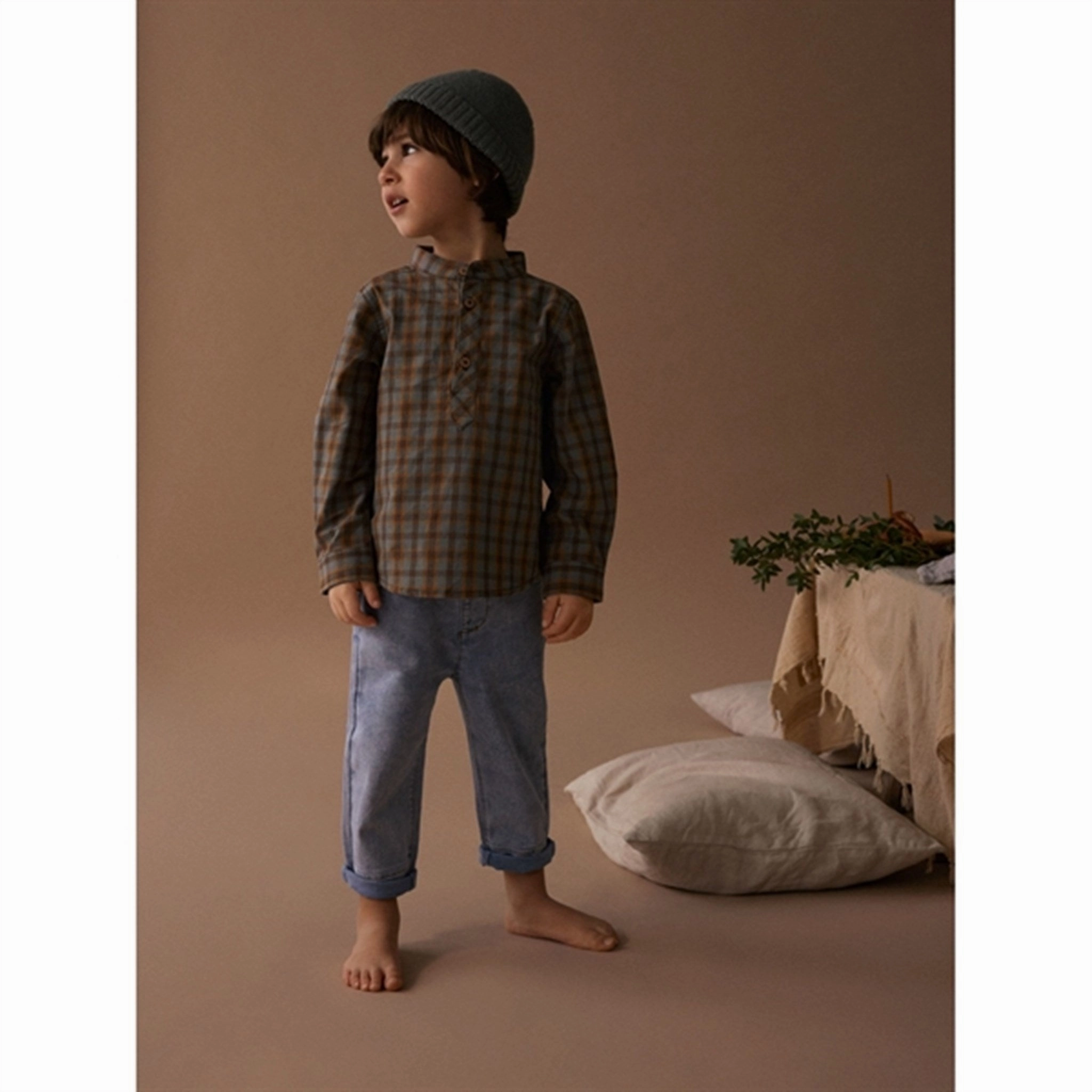 Mix-And-Match Lil'Atelier Agave Green Teo Loose Shirt