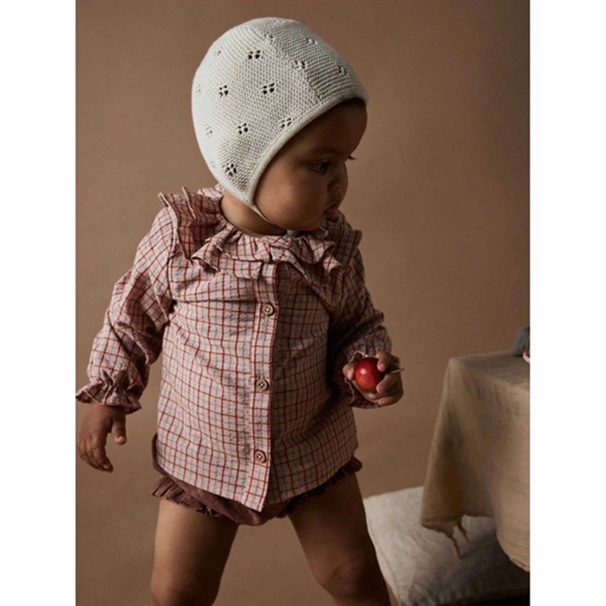 Lil'Atelier Baked Clay Lucy Shirt Anti Static Lining Wrinkle-Resistant