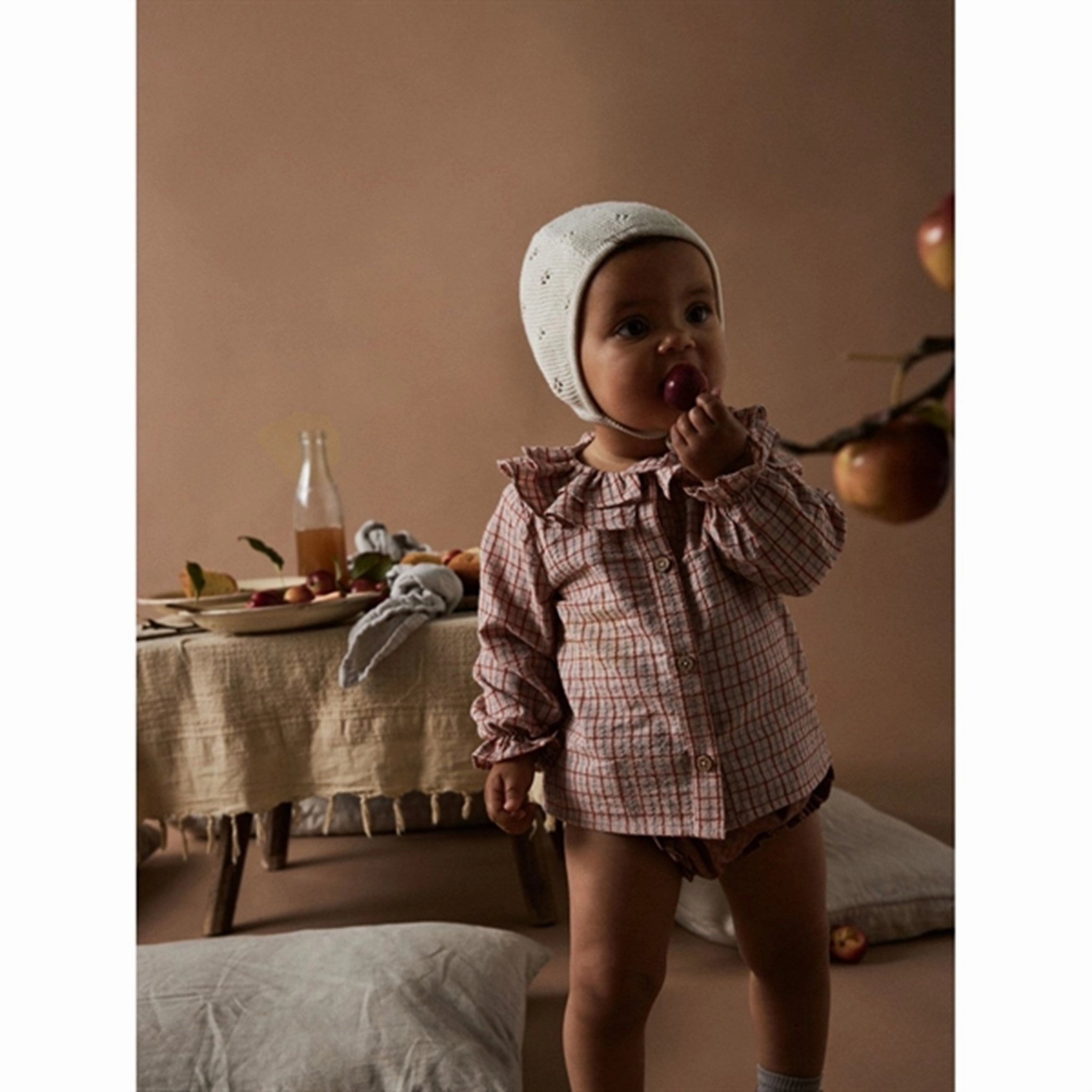 Lil'Atelier Baked Clay Lucy Shirt Stretchable Fabric Loose Fit