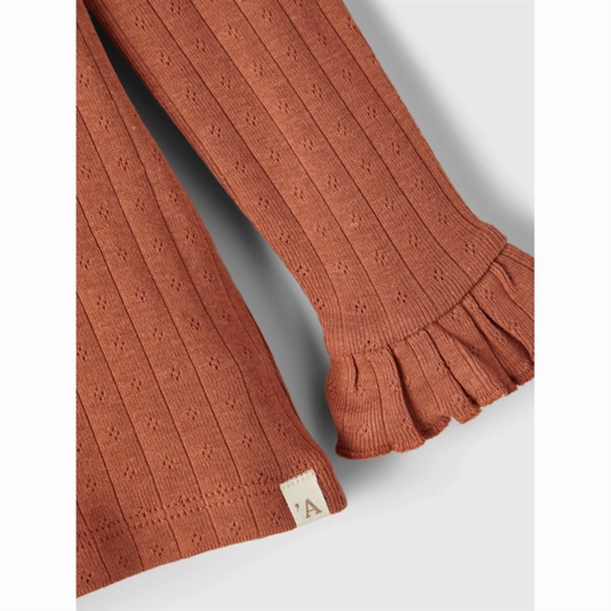 Lil'Atelier Baked Clay Rachel Slim Blouse Modern Appeal