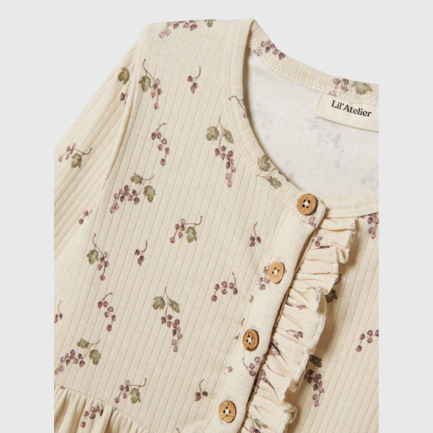 Lil'Atelier Birch Berries Gio Dress Classic Appeal Cap-Sleeve