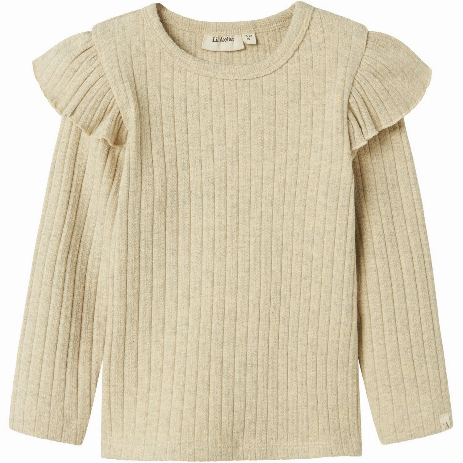 Lil'Atelier Bleached Sand Niva Kio Slim Blouse Smart Casual