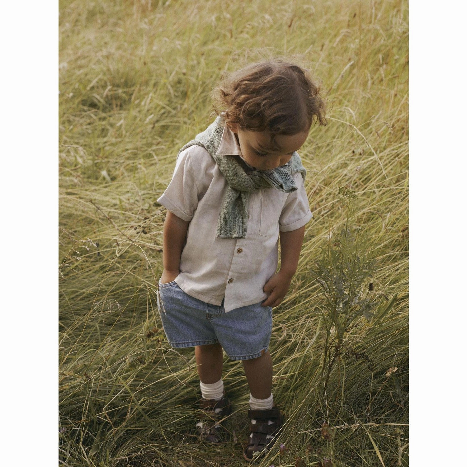 Lil'Atelier Bleached Sand Nmmtarou Ss Loose Shirt Lil Youth fashion garden party