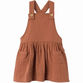 Lil'Atelier Carob Brown Tuda Loose Dress Family Vibe