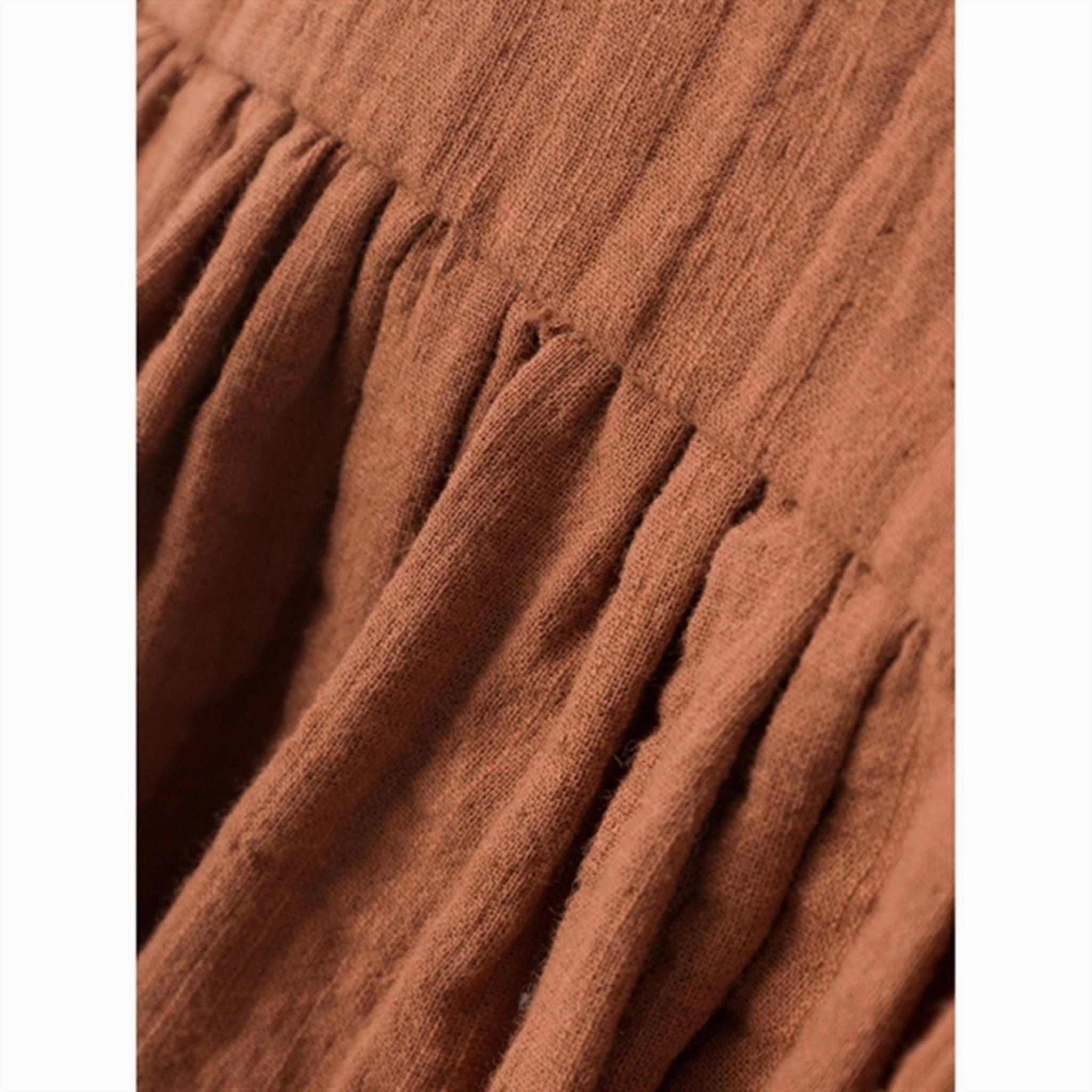 Lil'Atelier Carob Brown Tuda Loose Dress Fresh Glow Vibrant Look