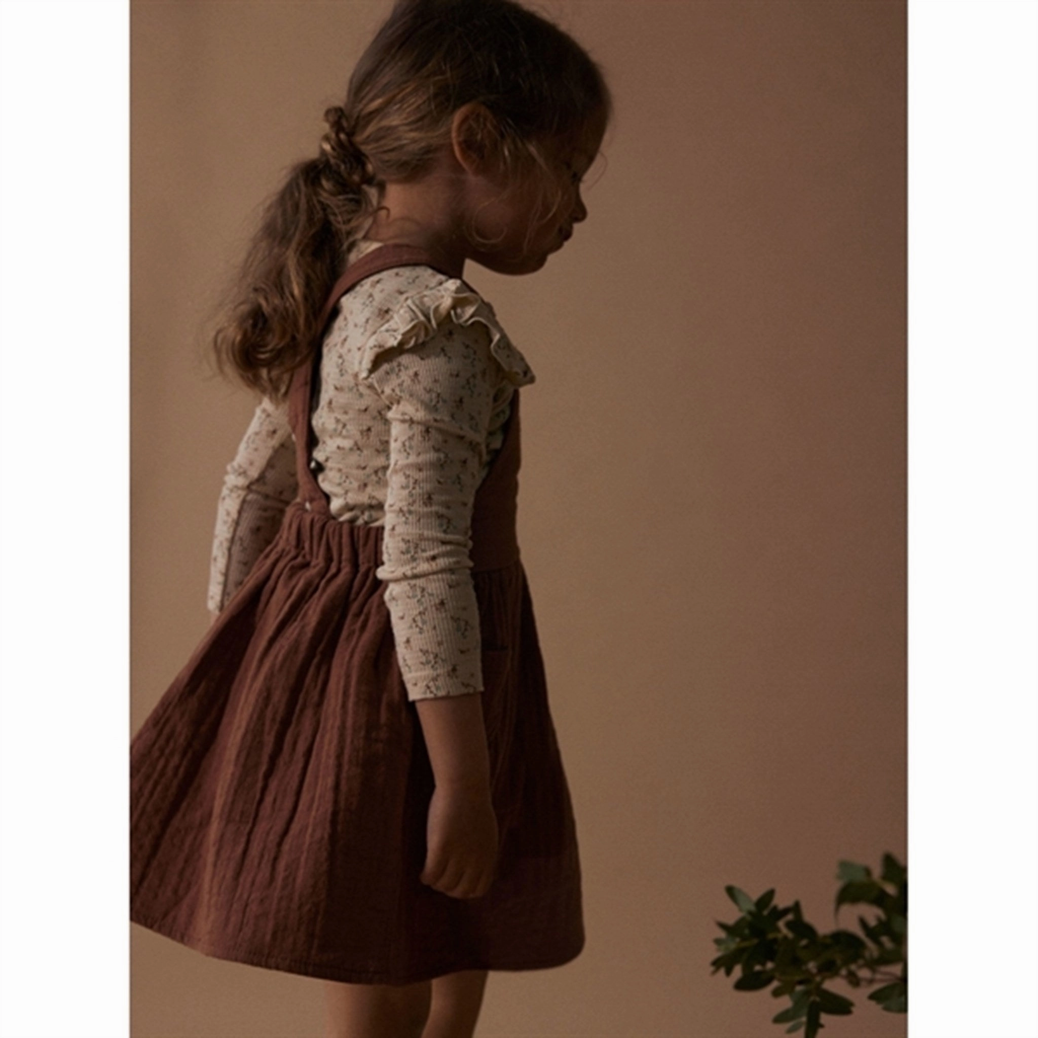 Lil'Atelier Carob Brown Tuda Loose Dress Essential Layer