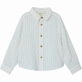 Lil'Atelier Coconut Milk Frej Shirt Double Stitched Seams