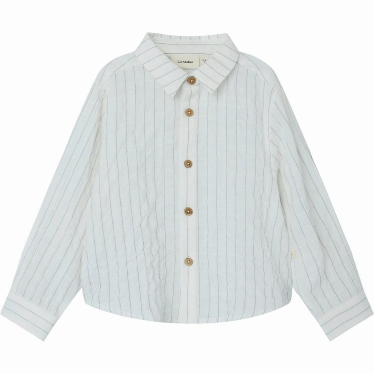 Lil'Atelier Coconut Milk Frej Shirt Double Stitched Seams