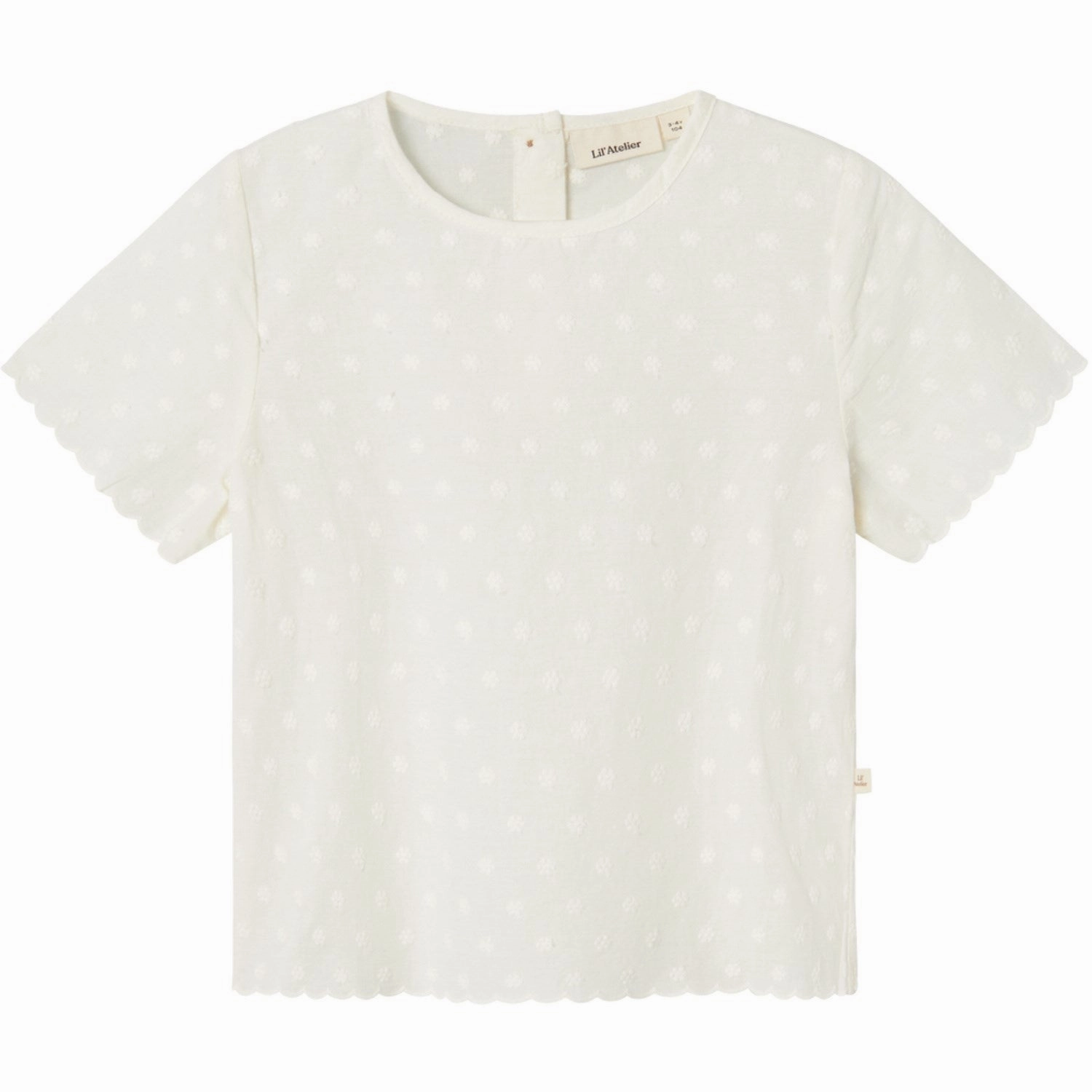 Lil'Atelier Coconut Milk Hirsa Loose T-Shirt Breathable Comfort Timeless Wear