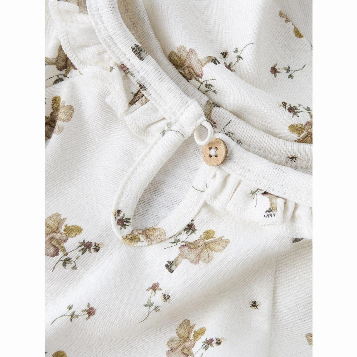 V-Neck Lil'Atelier Coconut Milk Nmflayo Loa Ls Slim Top Lil