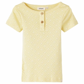 Lil'Atelier Double Cream Rachello Slim T-Shirt All-day Comfort Timeless Piece