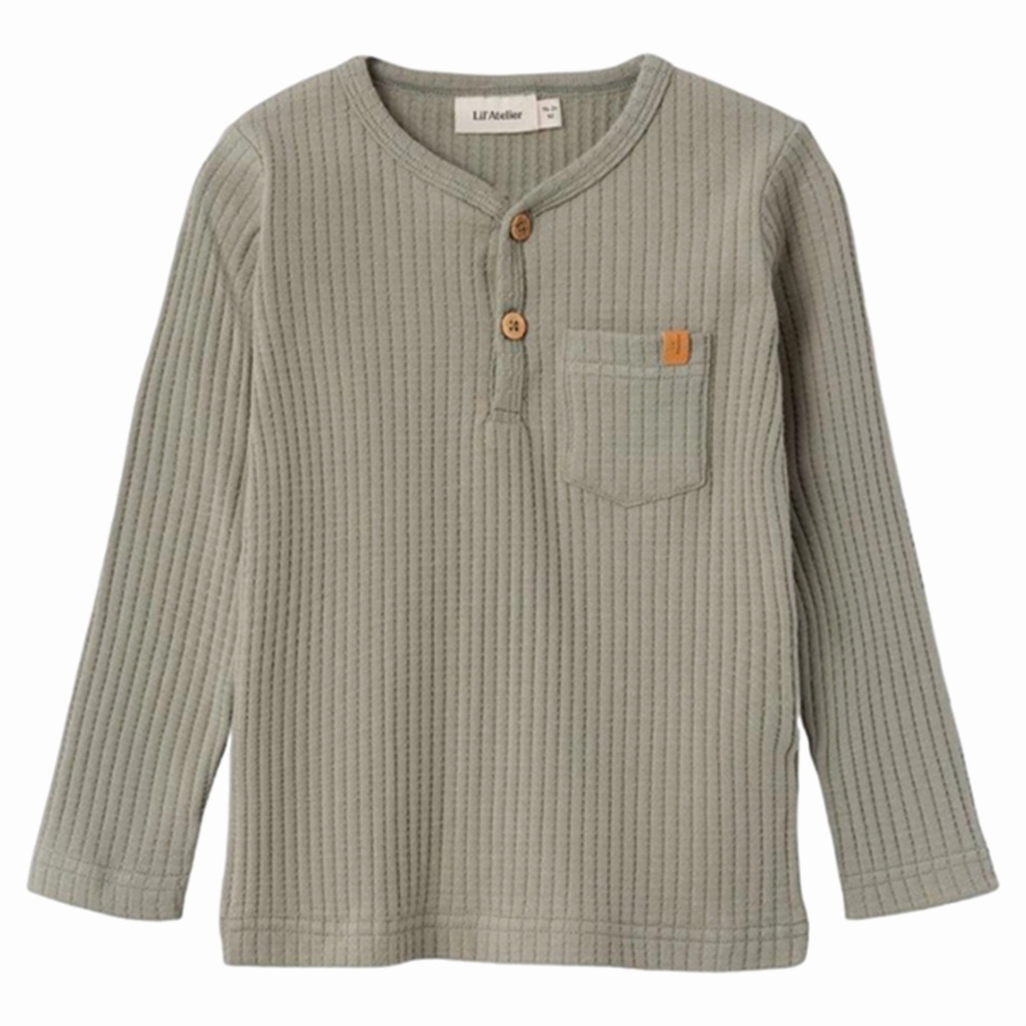 Lil'Atelier Dried Sage Dimo Slim Blouse tailored look Fitted Silhouette