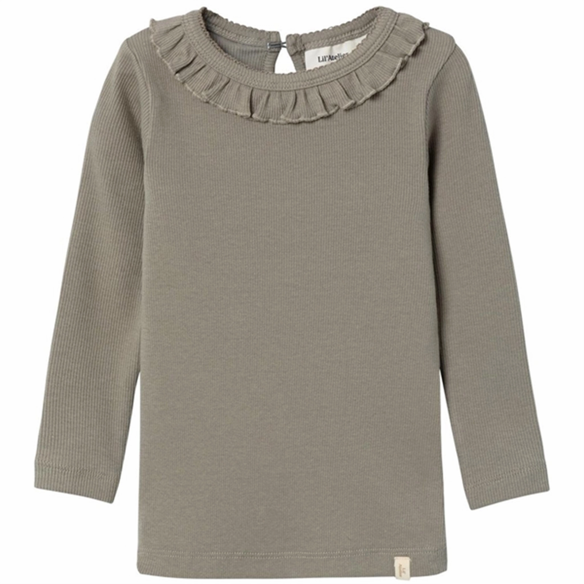 Timeless Classic Fashion staples Lil'Atelier Dried Sage Gago Dia Slim Blouse