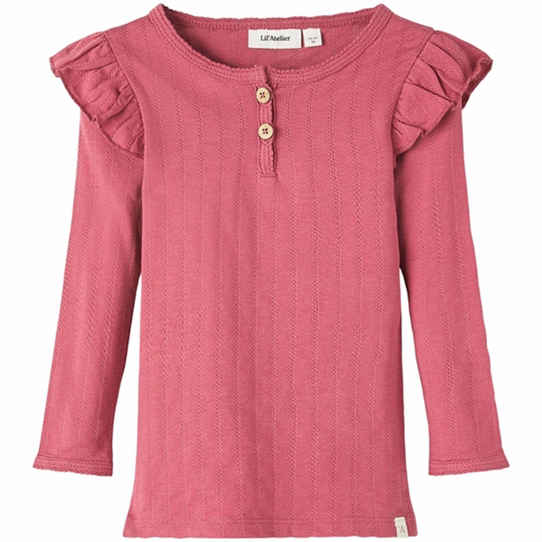 Versatile Layering Beach Ready Lil'Atelier Dry Rose Nala Slim Blouse