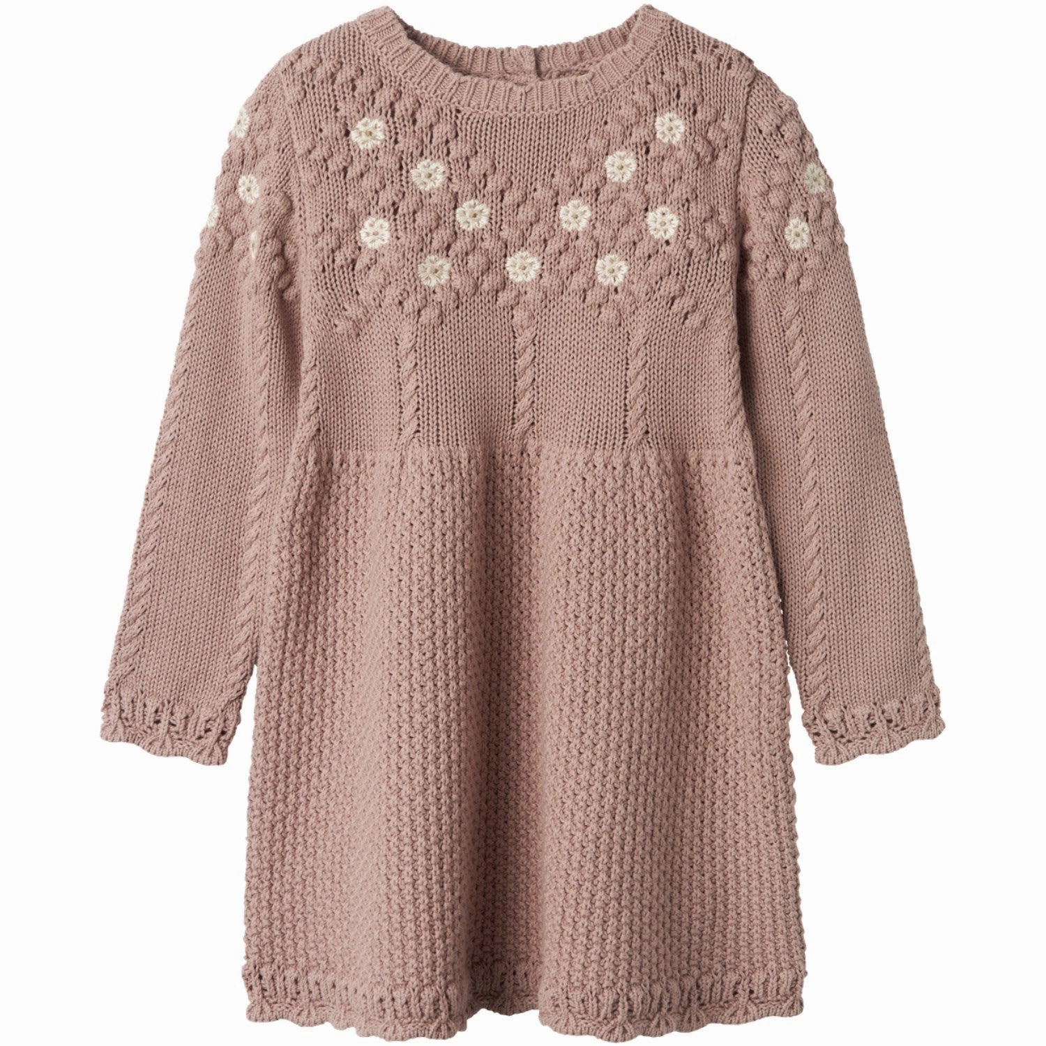 Lil'Atelier Etherea Brianna Knit Dress Trendy And Comfortable Texture Play