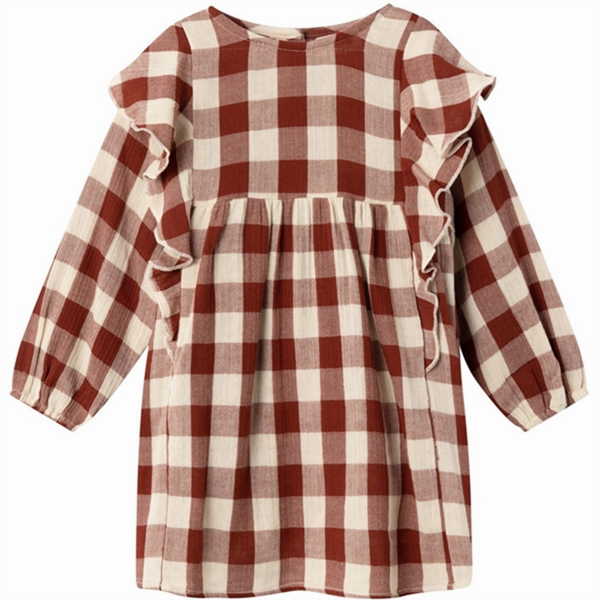 Lil'Atelier Fired Brick Rosali Dress Versatile Layering Soft Hue