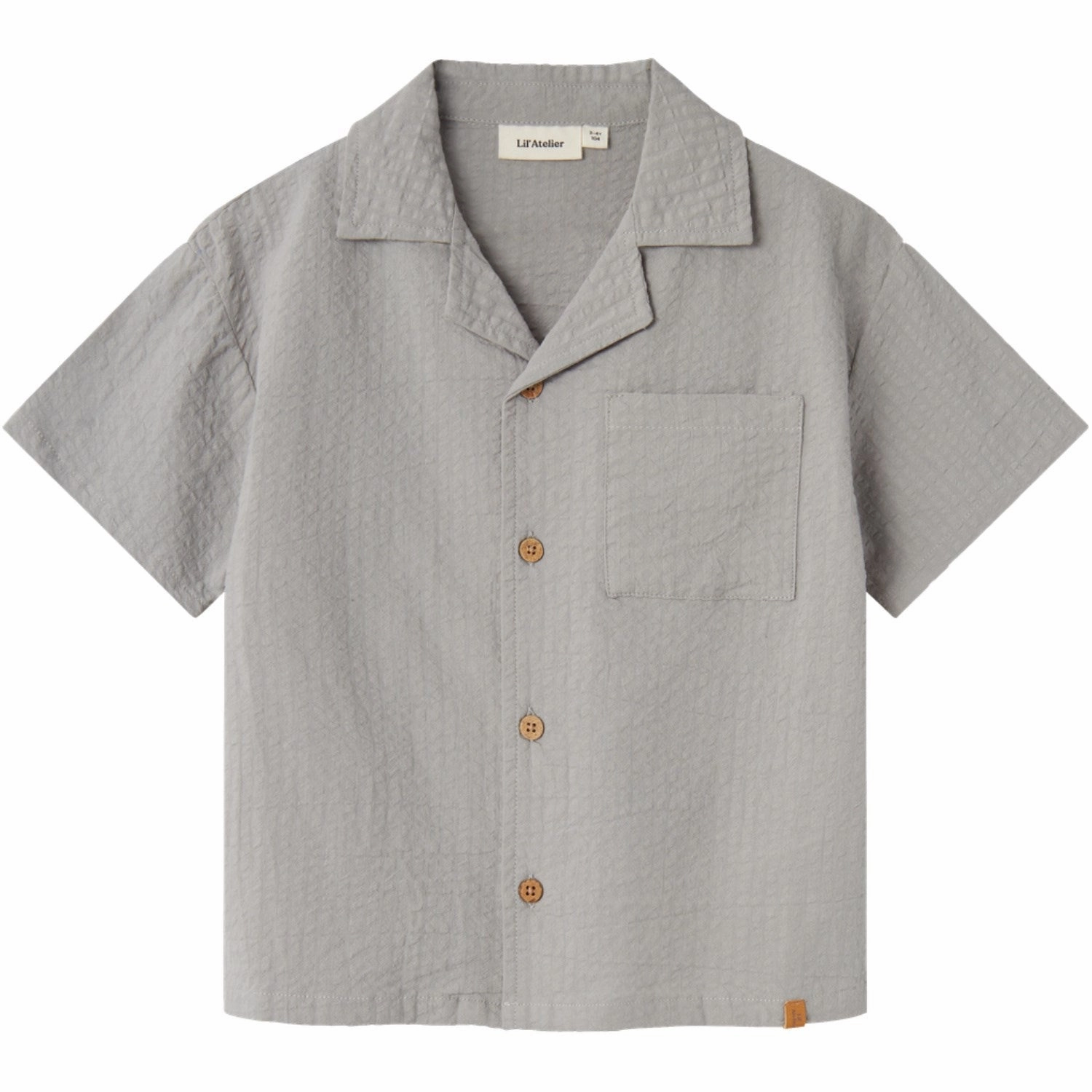 Lil'Atelier Limestone Homan Loose Shirt Summer Fashion Soft Texture