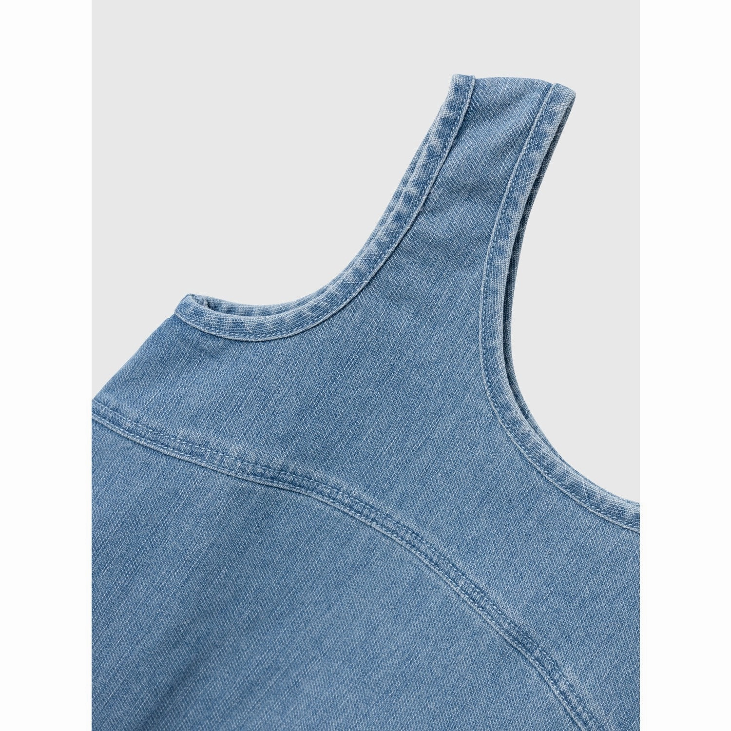Cotton Skin Lil'Atelier Medium Blue Denim Okaja Denim Spencer Dress