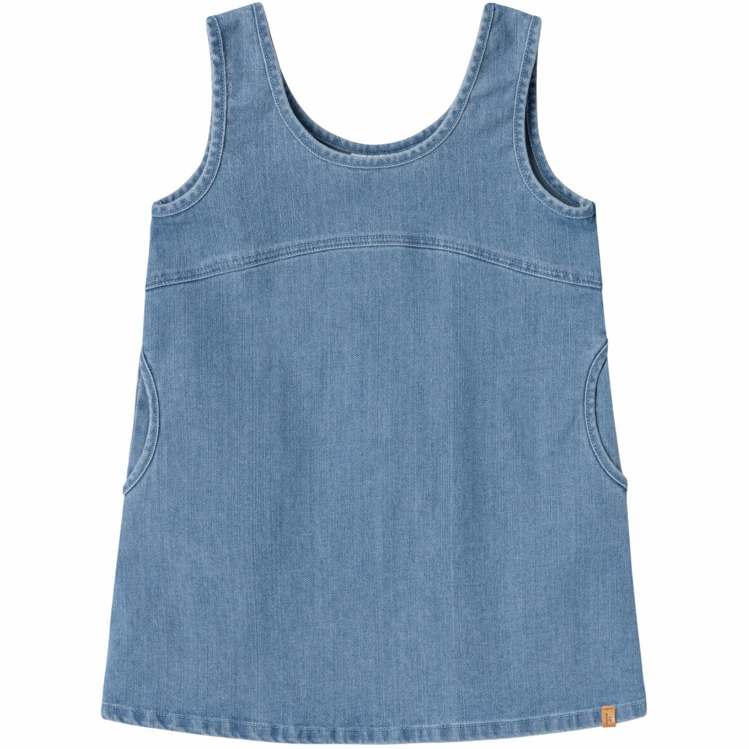 Pure Color Lil'Atelier Medium Blue Denim Okaja Denim Spencer Dress