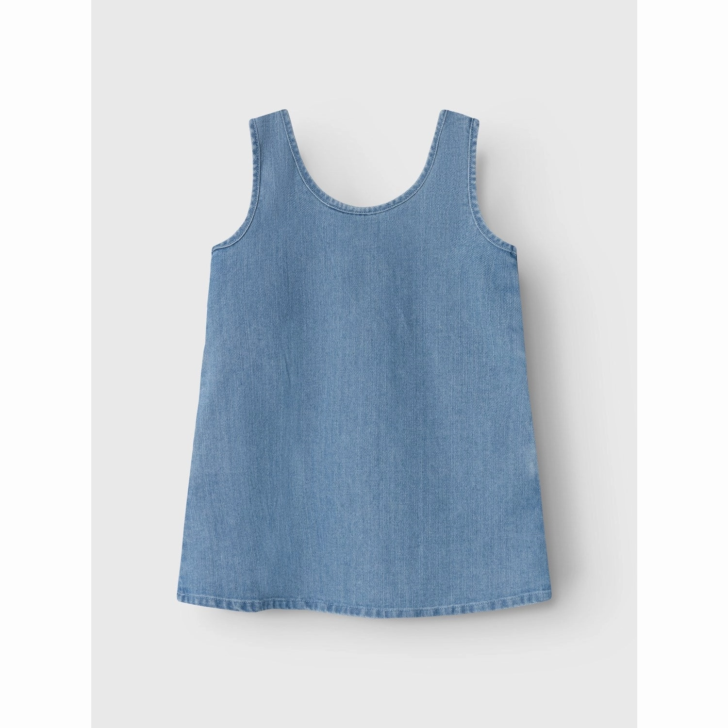 Lil'Atelier Medium Blue Denim Okaja Denim Spencer Dress Sophisticated Look animal-print