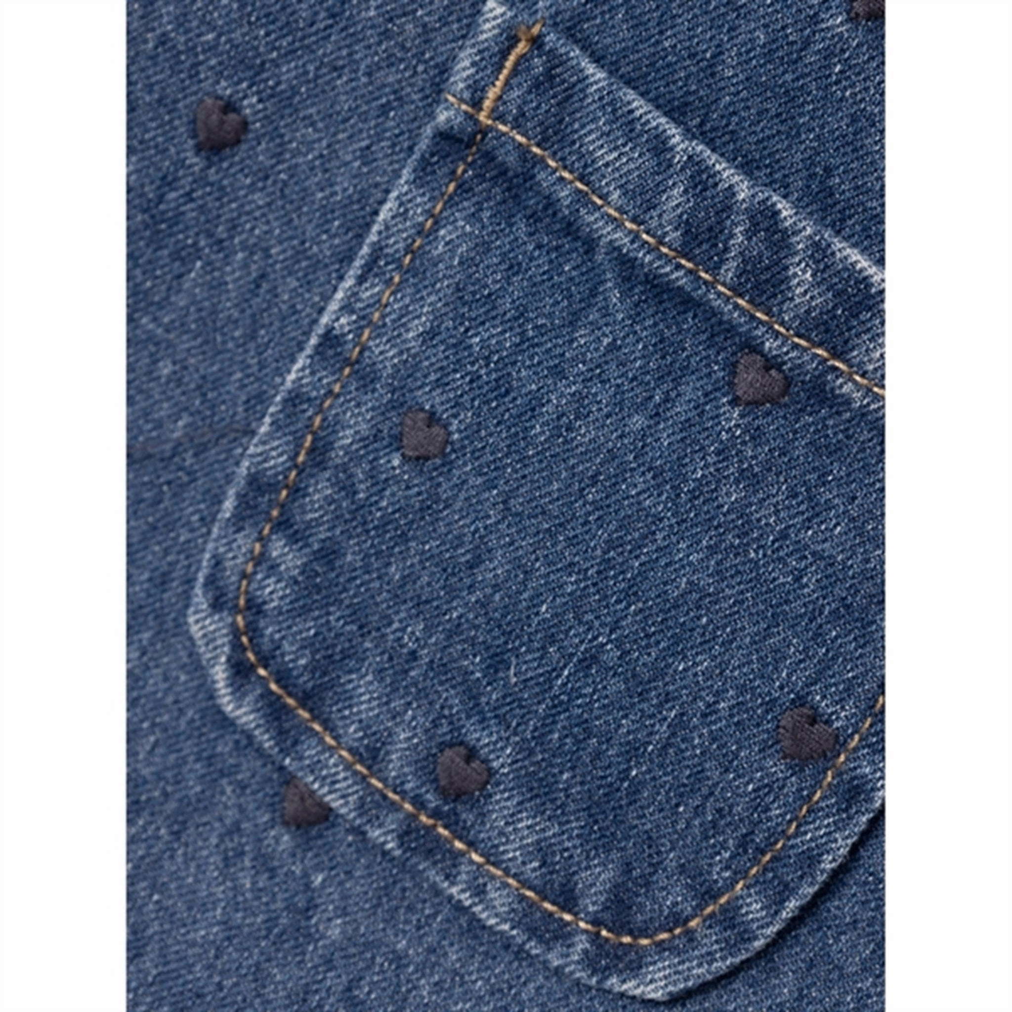 Lil'Atelier Medium Blue Denim Rey Denim Spencer Dress french chic Soft and Stylish