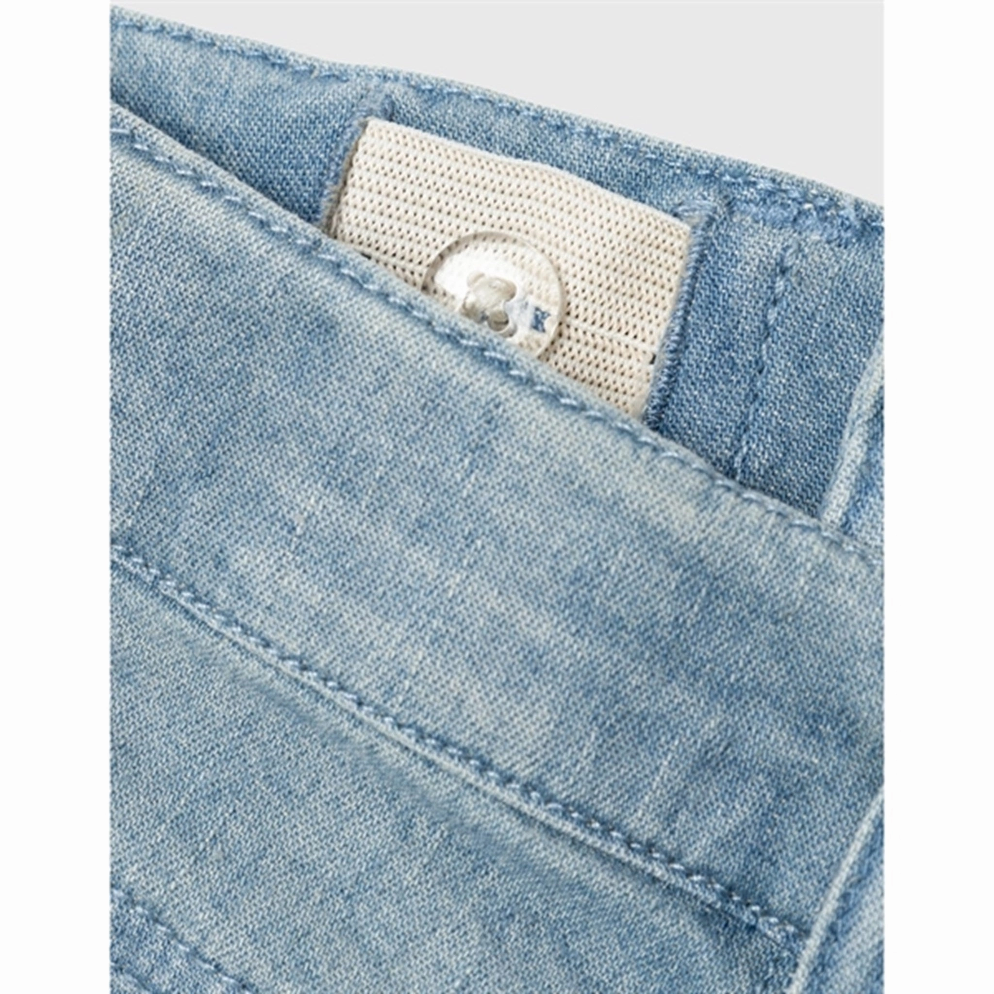 Responsible Denim Production Subtle Look Lil'Atelier Medium Blue Denim Salli Slim Bootcut Jeans