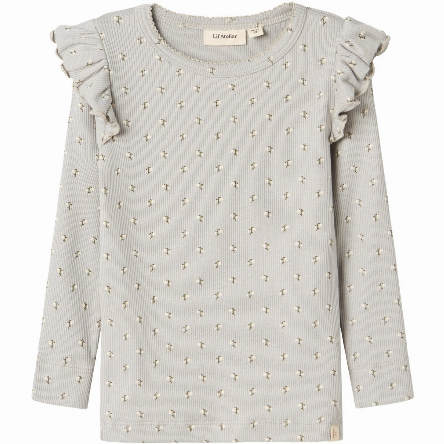 Lil'Atelier Mirage Gray Snow Drop Gago Kuo Slim Blouse Sustainable fashion Eco Dye Technique