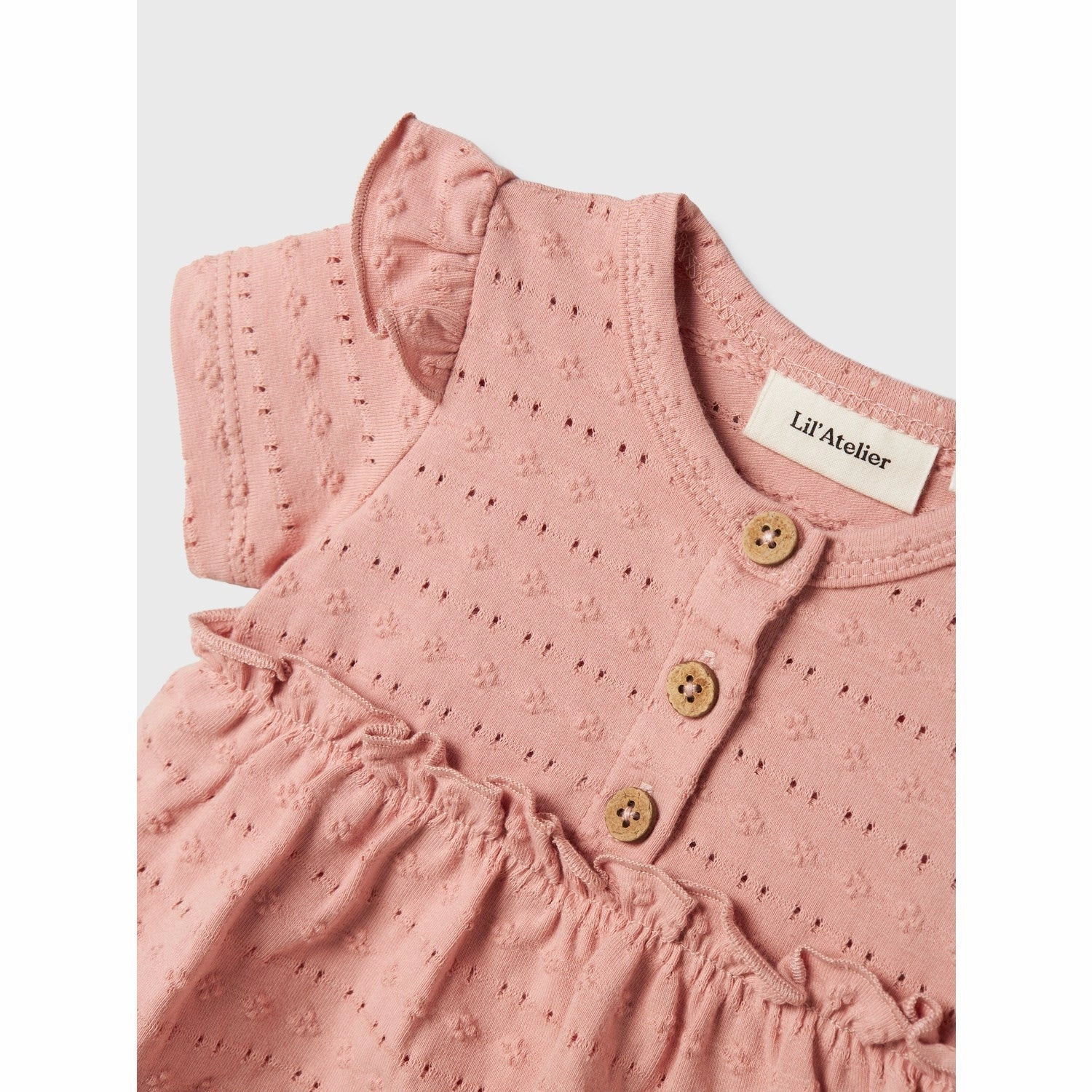 Lil'Atelier Misty Rose Jamla Body Dress Rhinestone-Detail Stylish and Comfortable